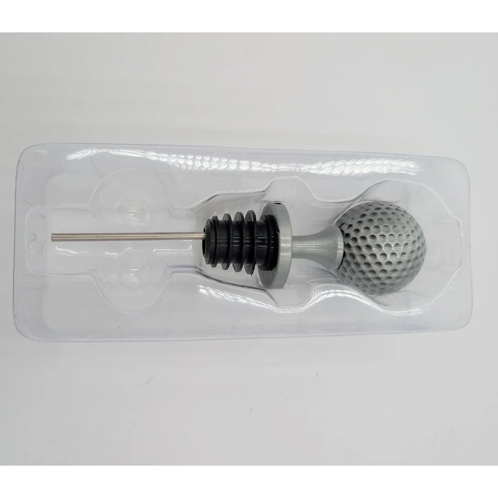 Chris's Stuff Pour Amore Golf Ball Wine Bottle Pourer Aerator Open Box